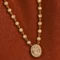 18K rose gold diamond cluster necklace for women USA