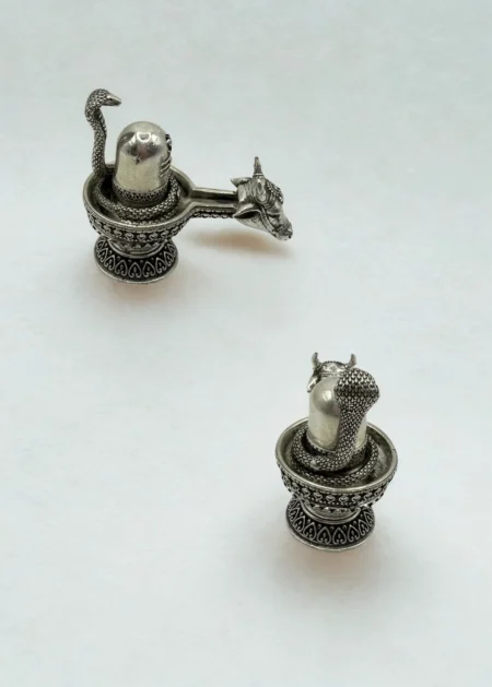 999 Silver Shivling Idol – 39.7g Nandi Snake Puja Idol USA