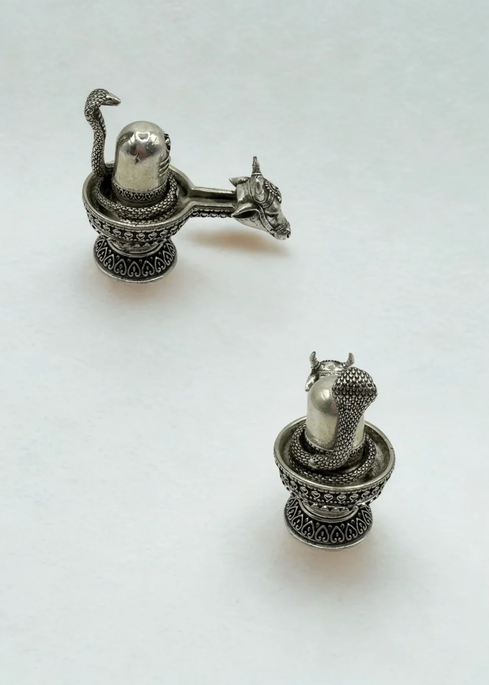 999 Silver Shivling Idol – 39.7g Nandi Snake Puja Idol USA