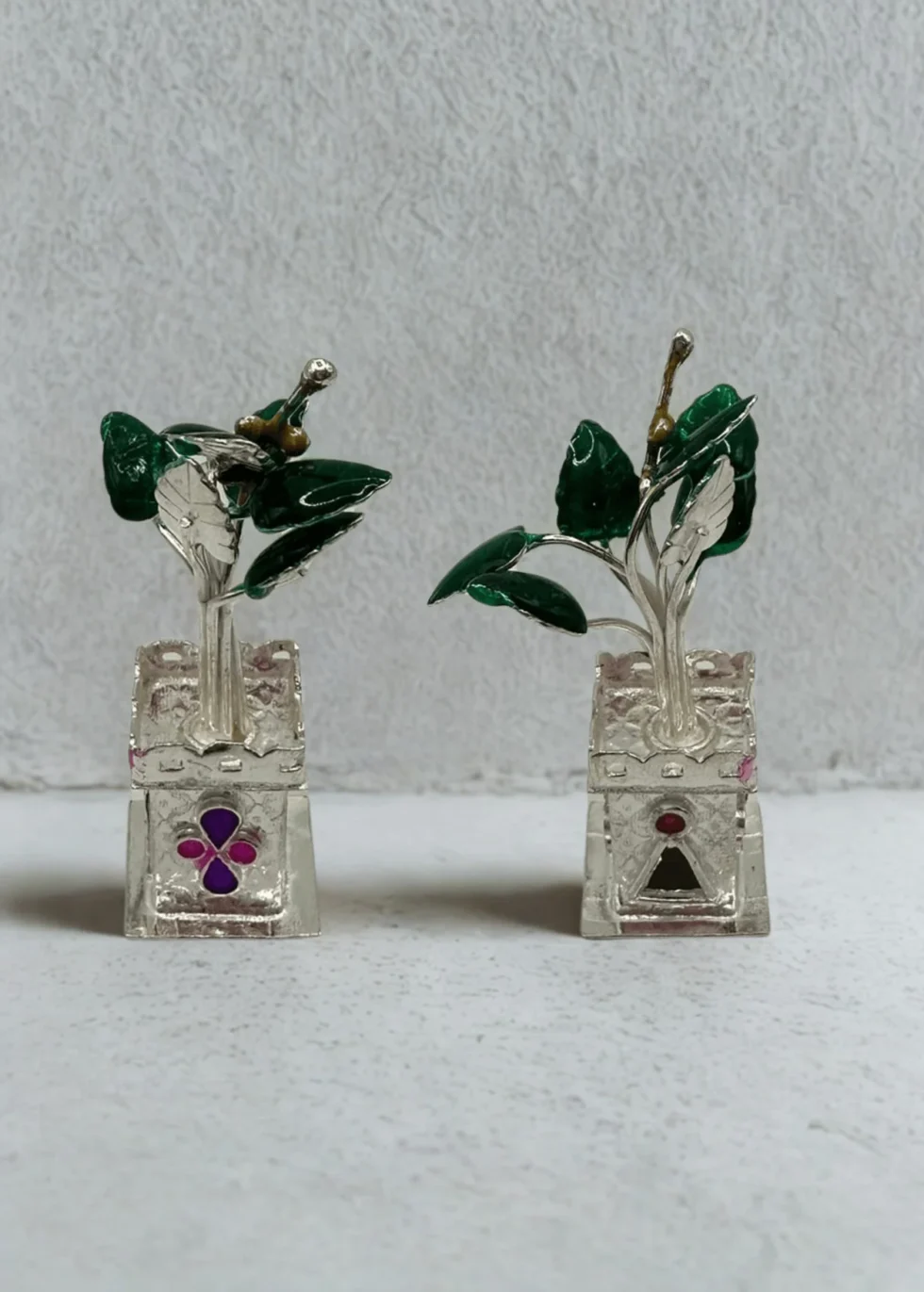 999 Silver Tulsi Plant Idol – 12.9g Sacred Collectible USA