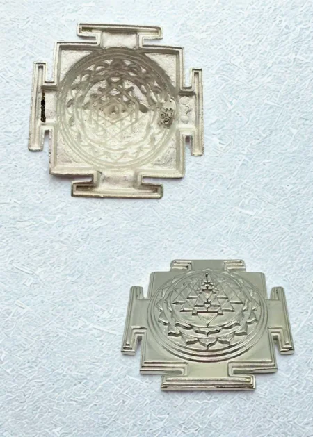 999 Silver Shri Yantra – 23.8g Exquisite Spiritual Symbol USA