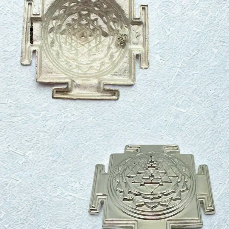 999 Silver Shri Yantra – 23.8g Exquisite Spiritual Symbol USA