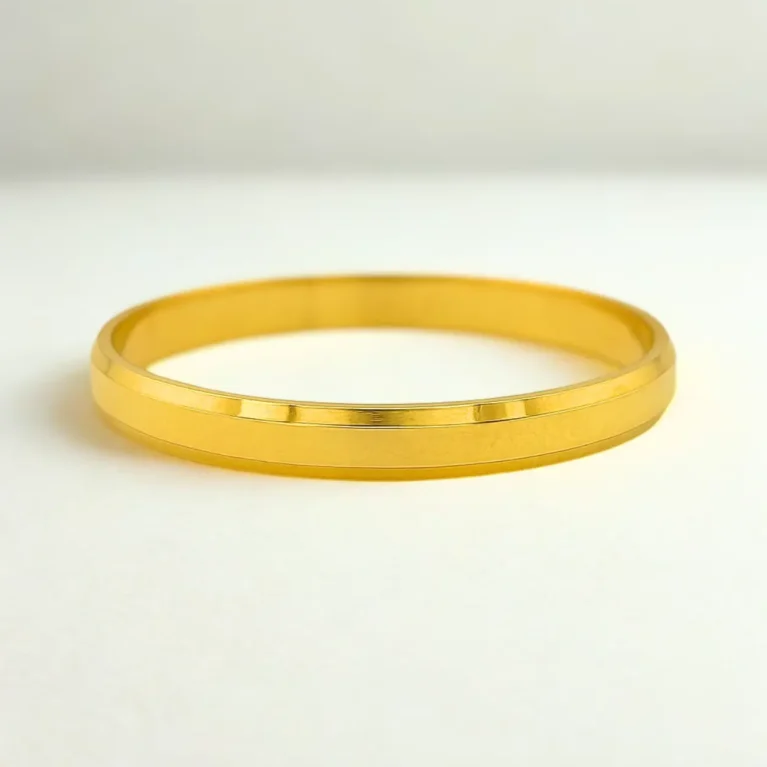 22k gold kids Punjabi kada sleek polished design