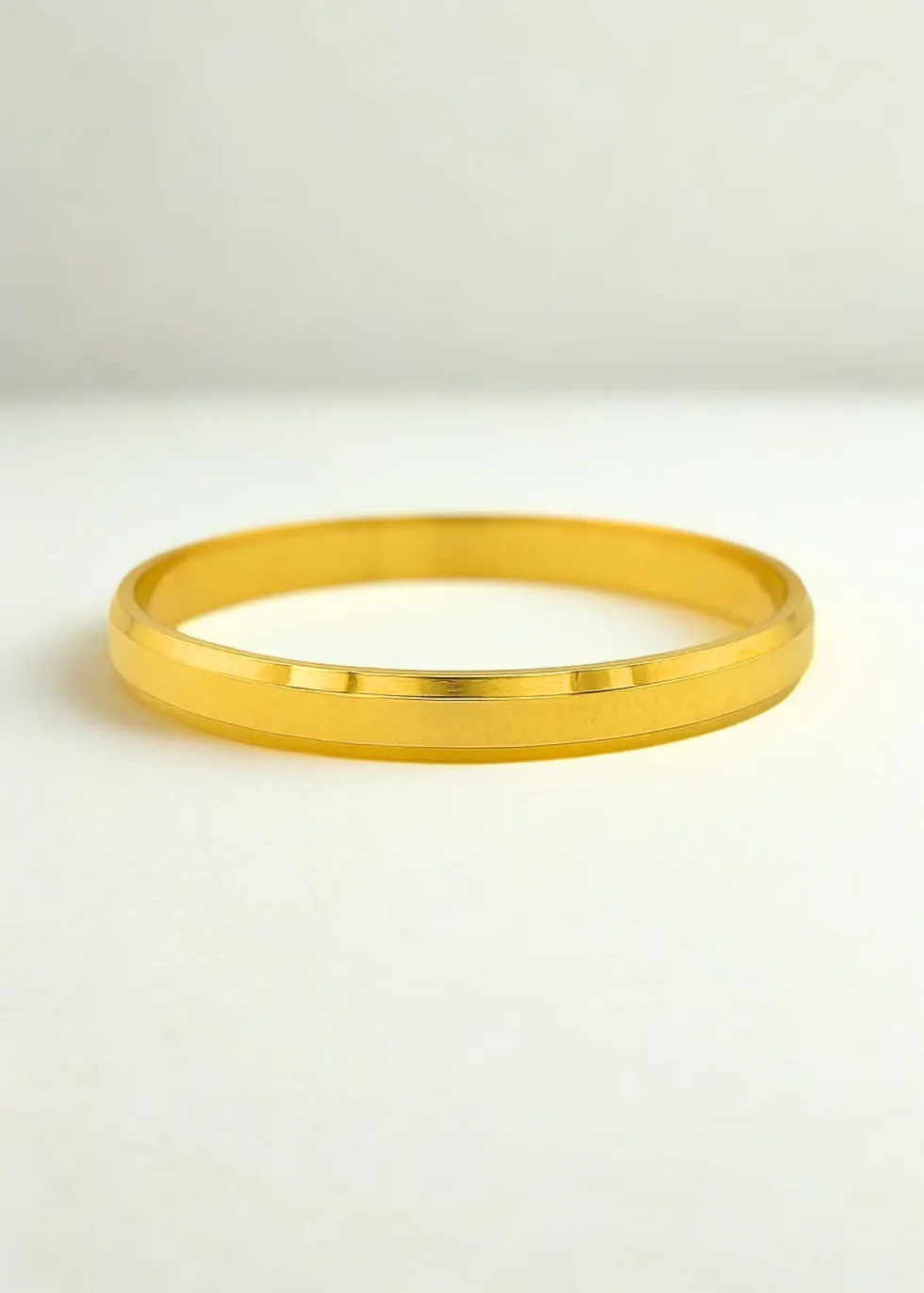22k gold kids Punjabi kada sleek polished design