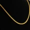 22k yellow gold chain sleek minimalist lightweight design