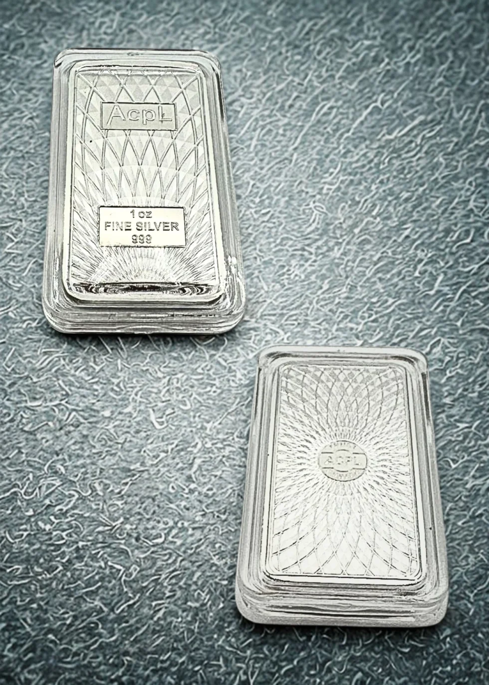 999 Pure Silver Bar – 31.1g (1 Troy Ounce) Silver Bar USA