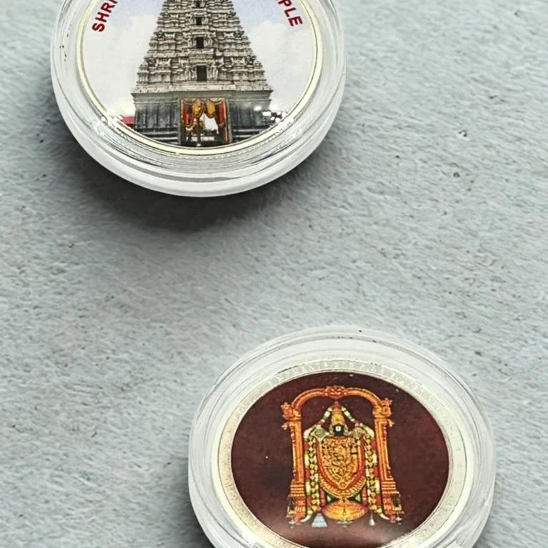 999 Tirupati Balaji Silver Coin – 20g Pure Silver Temple USA