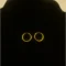 22KT Gold Hoop Earrings 0.93g Polished Textured