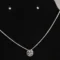 14KT Diamond Gold Necklace with Geometric Pendant
