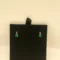 Emerald Ruby Gold Earrings 18KT Yellow Gold