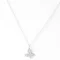 14KT gold diamond butterfly pendant with pavé diamonds