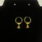 22KT gold hoop earrings