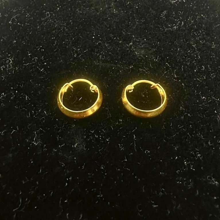 22KT Gold Hoop Earrings