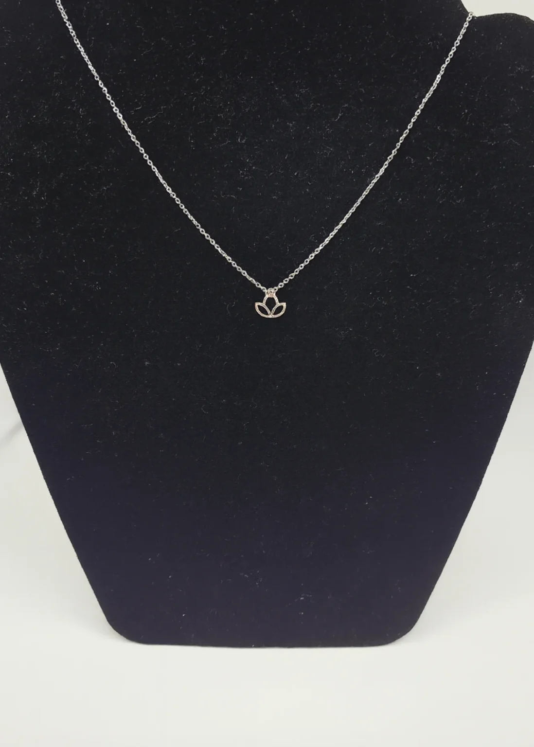Luna leaf diamond pendant in 14KT white gold