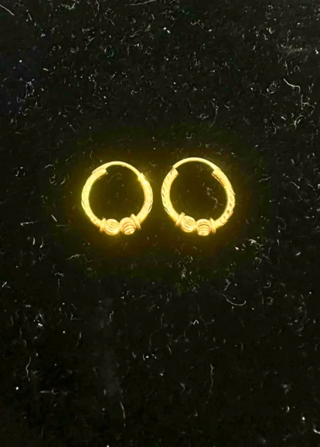 Petite 22KT Gold Mini Hoop Earrings