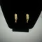 Radiant Rows 22KT Gold Drop Earrings