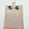 Emerald Gold Studs in 18KT Yellow Gold