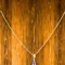 Violet drop tanzanite gold pendant in 14KT gold